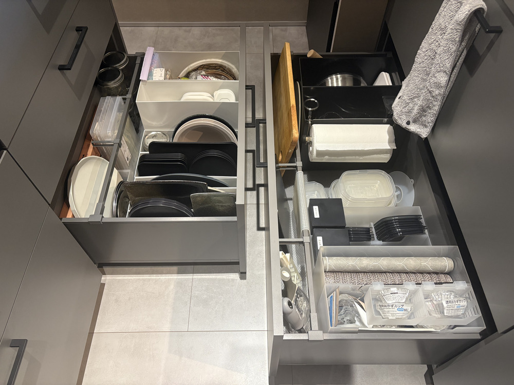2型キッチンの引き出し