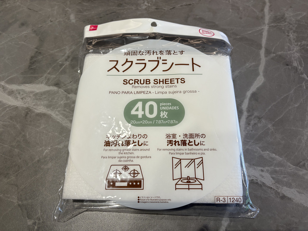 ダイソーのスクラブシート
