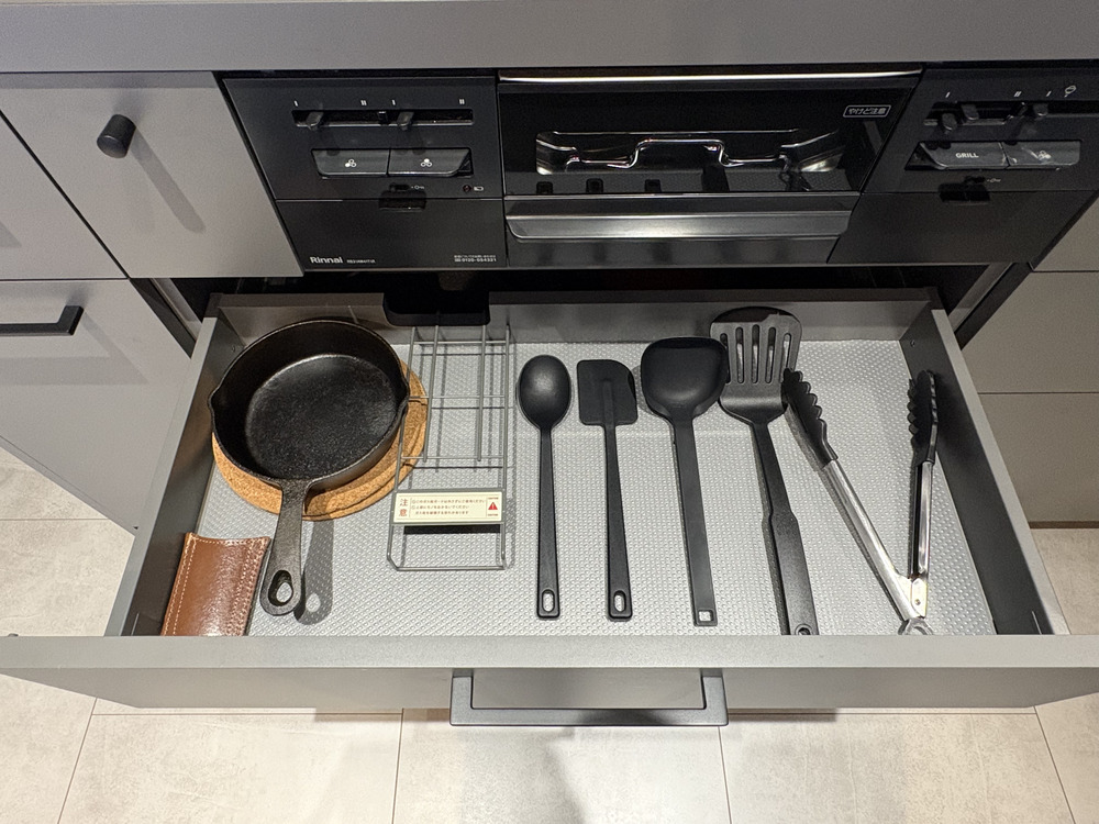 グラフテクトの収納例(調理器具)